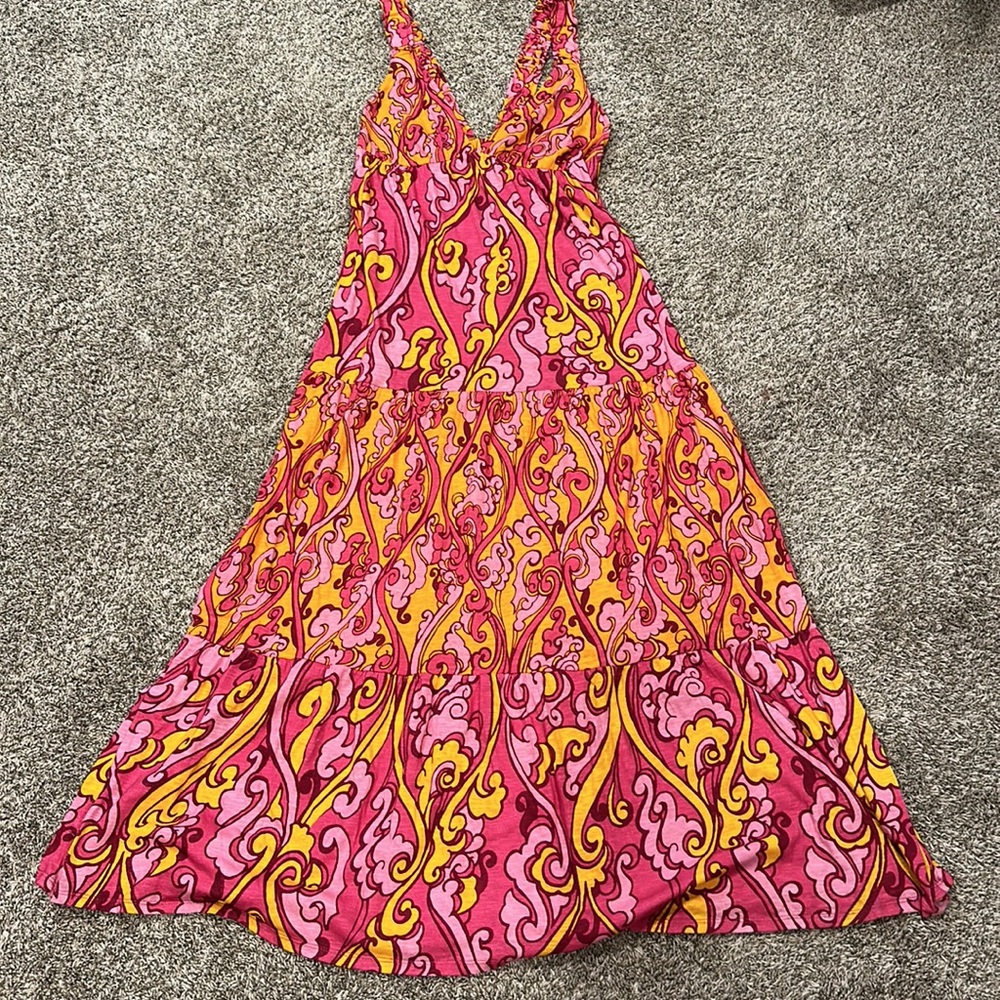 Anthropologie Maeve Eviana Shirred Maxi Dress - Picture 4 of 6